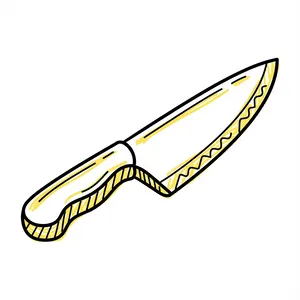 Kitchen knife illustration