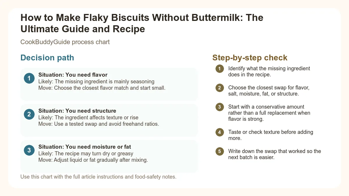 Process chart for How to Make Flaky Biscuits Without Buttermilk: The Ultimate Guide and Recipe