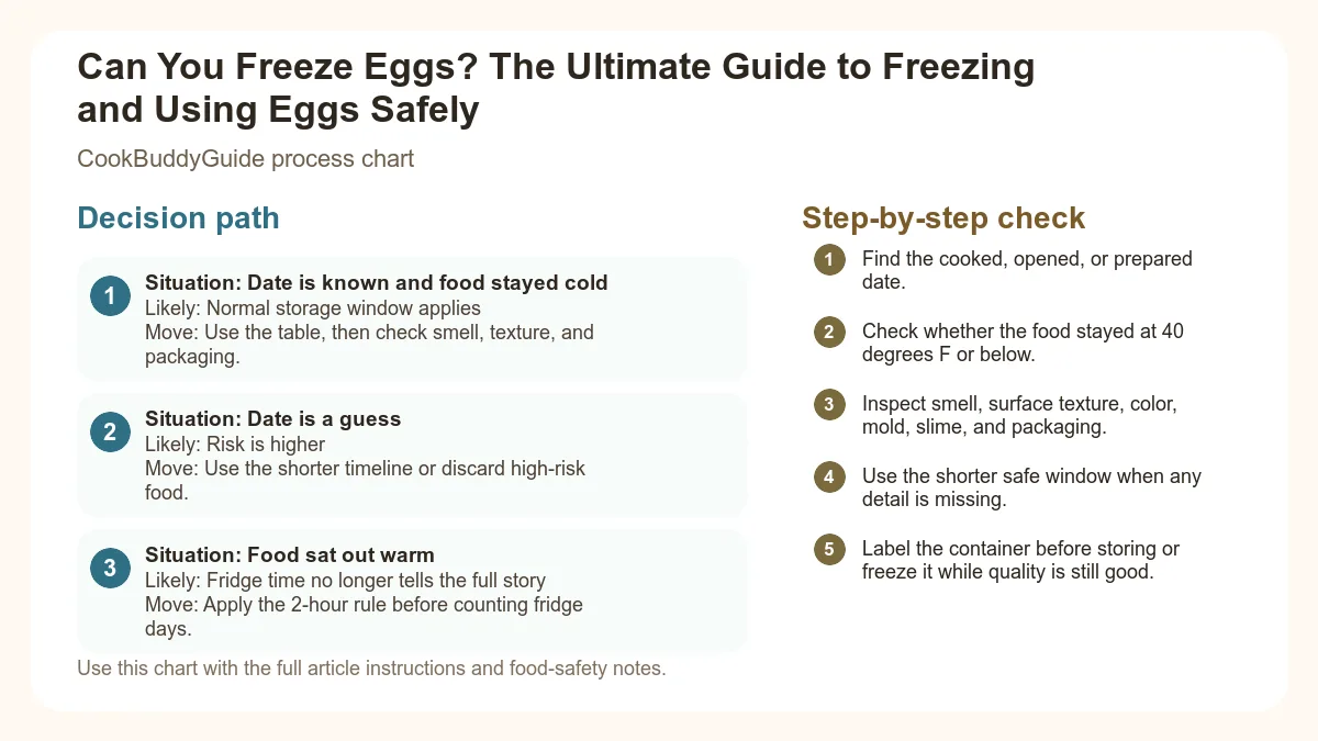Process chart for Can You Freeze Eggs? The Ultimate Guide to Freezing and Using Eggs Safely