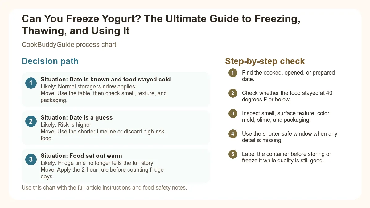 Process chart for Can You Freeze Yogurt? The Ultimate Guide to Freezing, Thawing, and Using It
