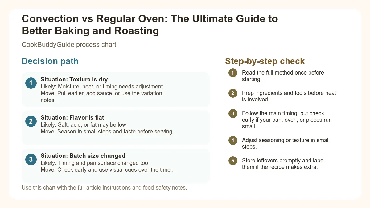 Process chart for Convection vs Regular Oven: The Ultimate Guide to Better Baking and Roasting