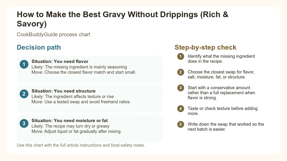 Process chart for How to Make the Best Gravy Without Drippings (Rich & Savory)
