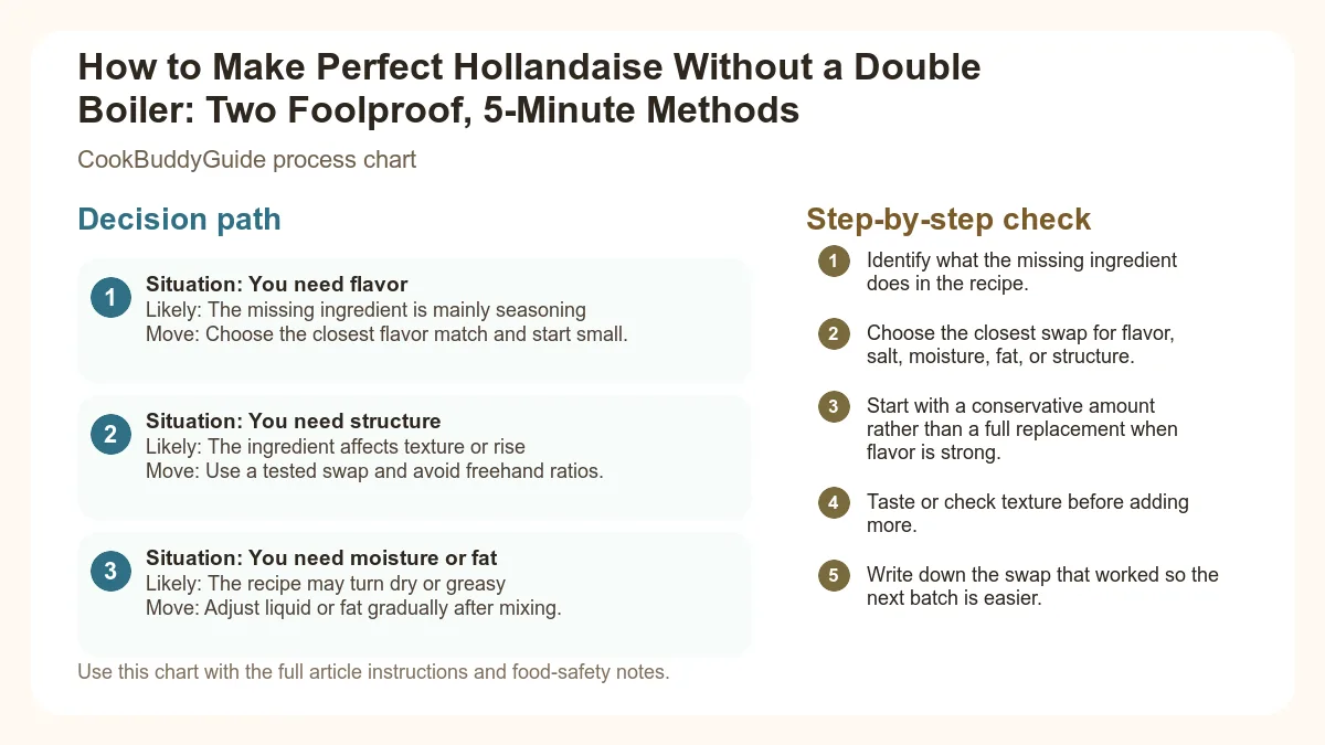 Process chart for How to Make Perfect Hollandaise Without a Double Boiler: Two Foolproof, 5-Minute Methods