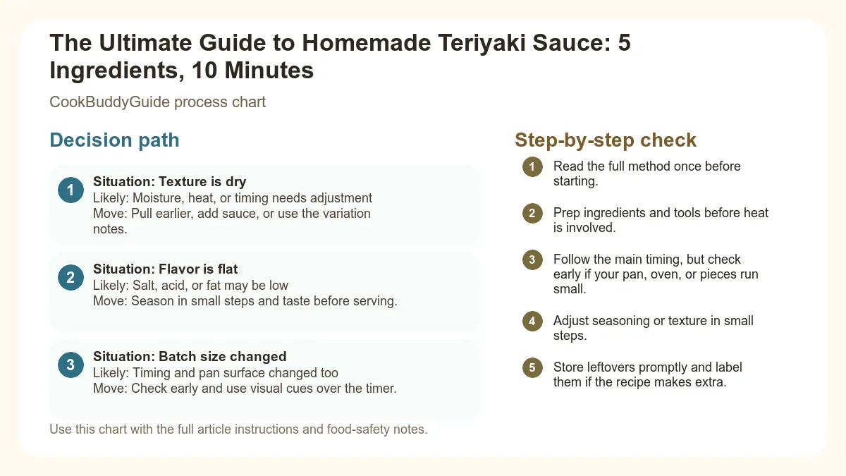 Process chart for The Ultimate Guide to Homemade Teriyaki Sauce: 5 Ingredients, 10 Minutes