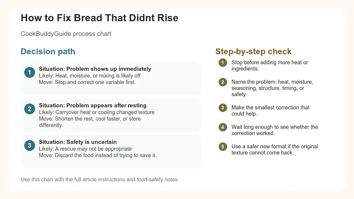 Process chart for How to Fix Bread That Didnt Rise