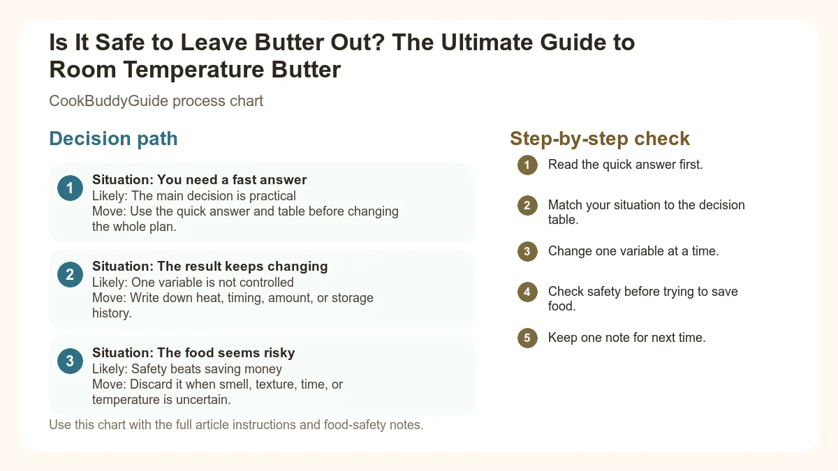 Process chart for Is It Safe to Leave Butter Out? The Ultimate Guide to Room Temperature Butter