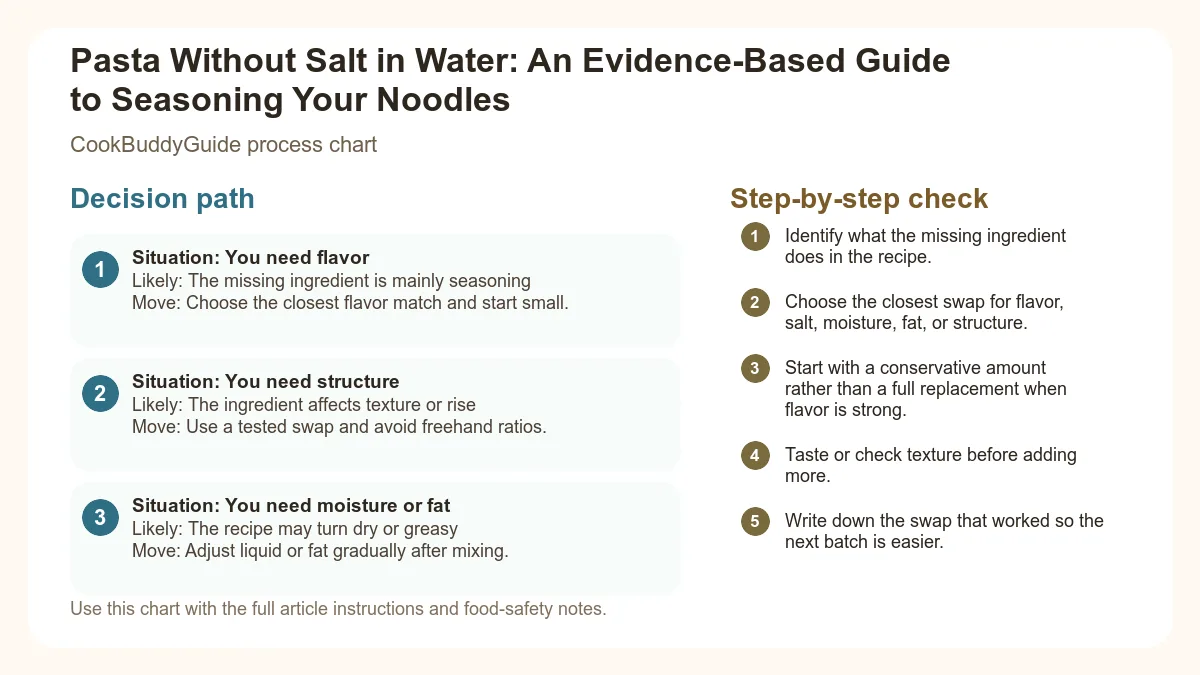 Process chart for Pasta Without Salt in Water: An Evidence-Based Guide to Seasoning Your Noodles